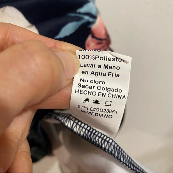 Windsor Blue Floral Skater Dress Sz M - Picture 6 of 10